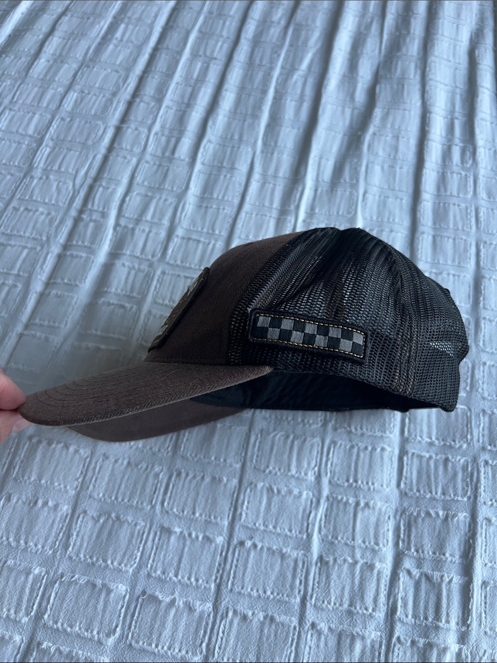 Fasthouse Bait N’ Tackle Trucker Hat Brown Black Snapback EUC - Picture 5 of 8